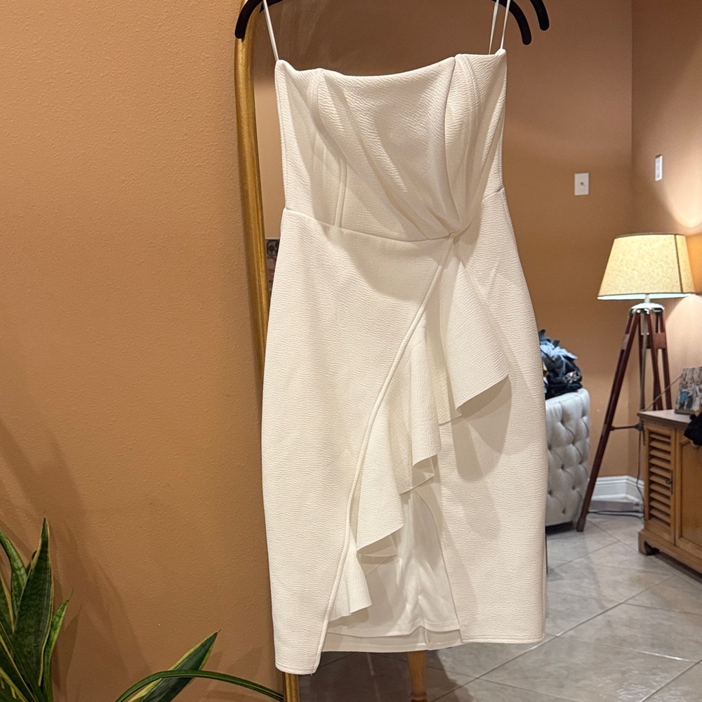 Lena Strapless White Dress